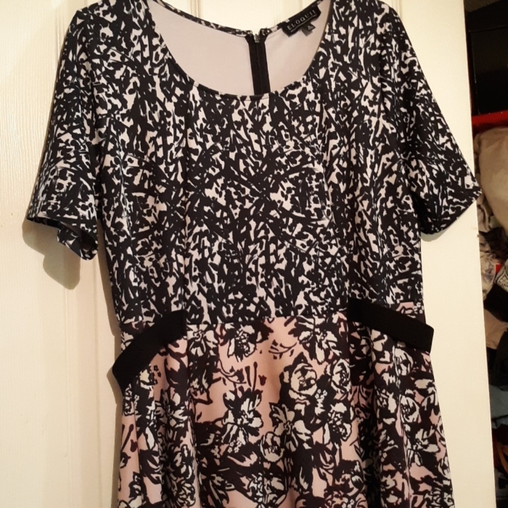 Abstract print dress